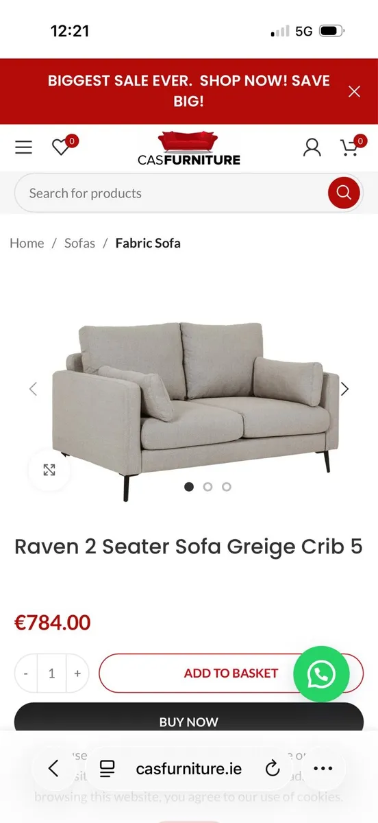 Sofa 3+2 seater brand new - Image 4