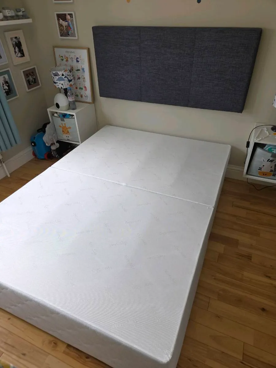 Double Bed Base & Headboard - Image 1