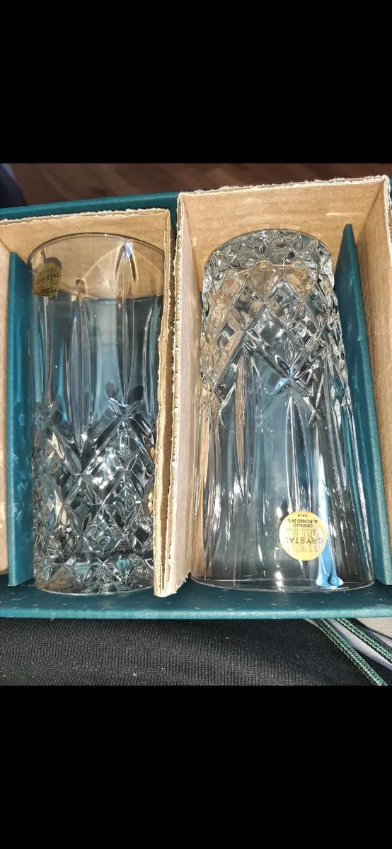 Set of 6 Capri Crystal "Orchestra" Highball Glasse - Image 2