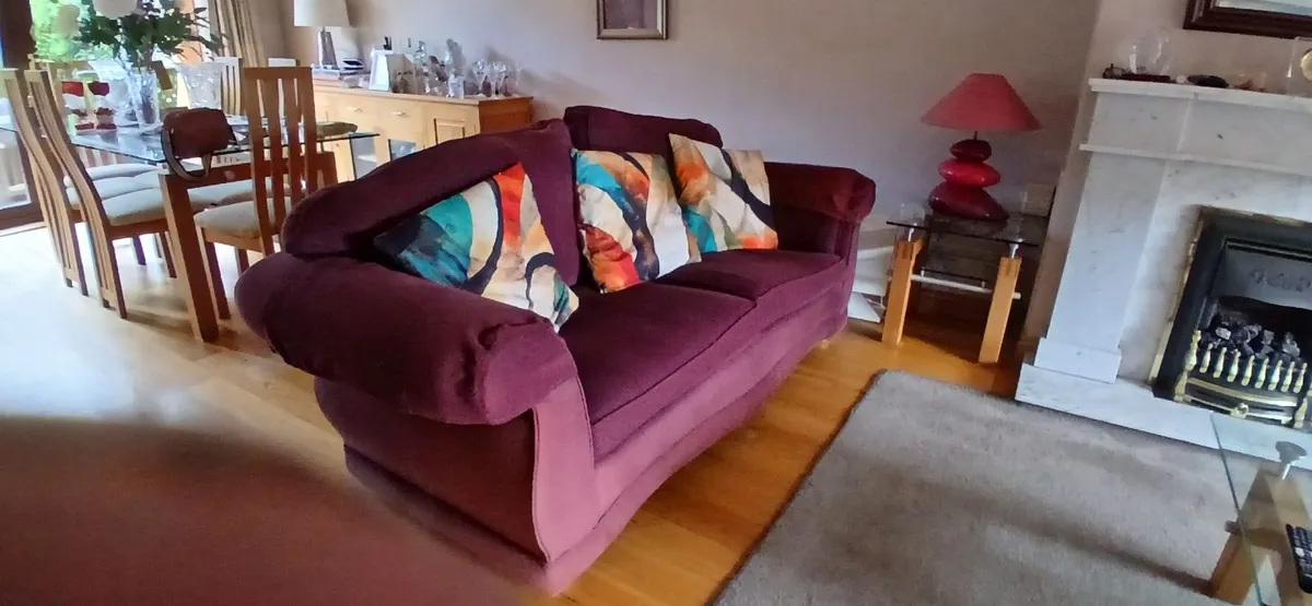 2 x 3 seater sofa couch - Image 2