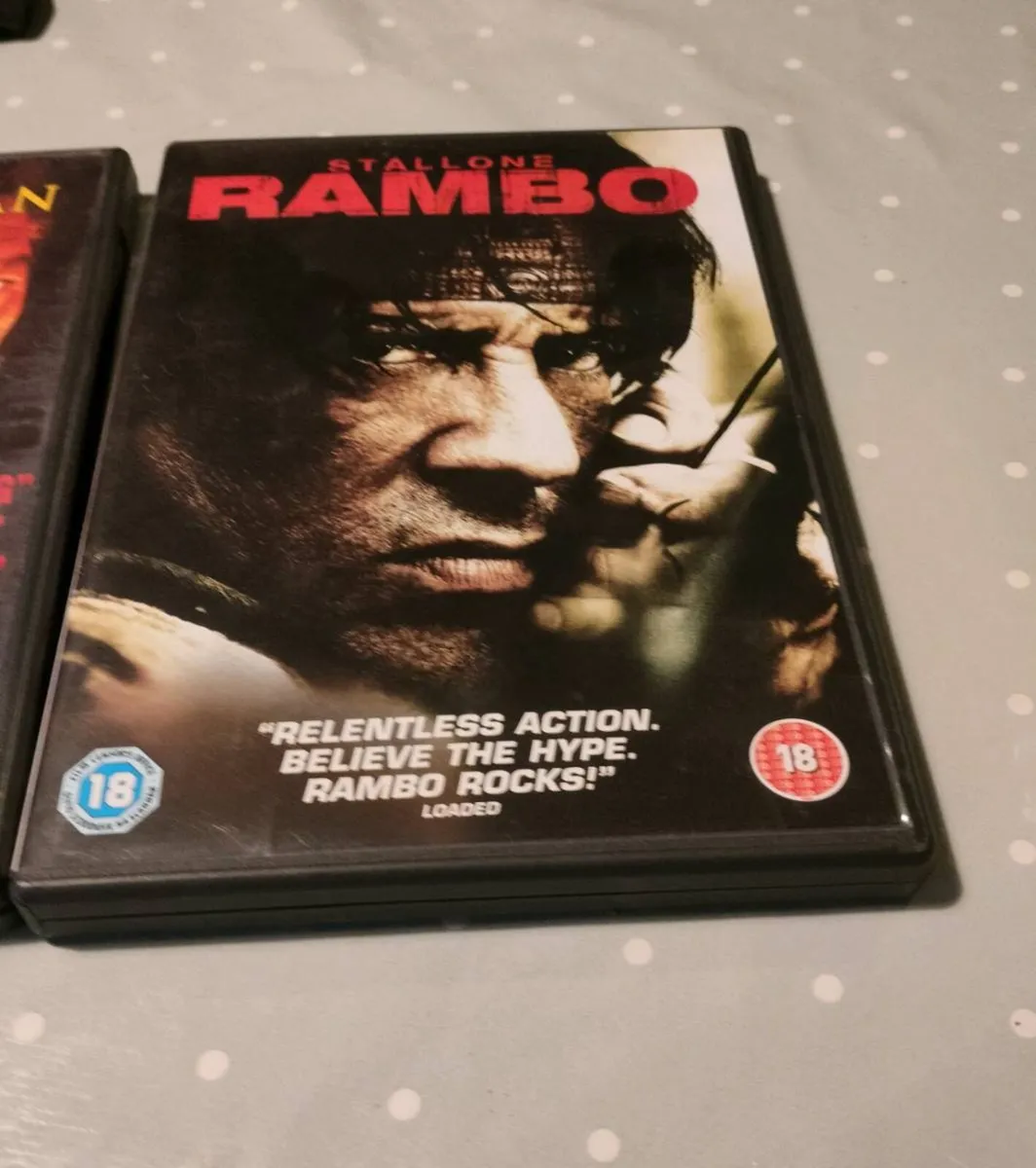 dvds for sale. 
Rambo and seven. 
€6 for both.
Can - Image 2
