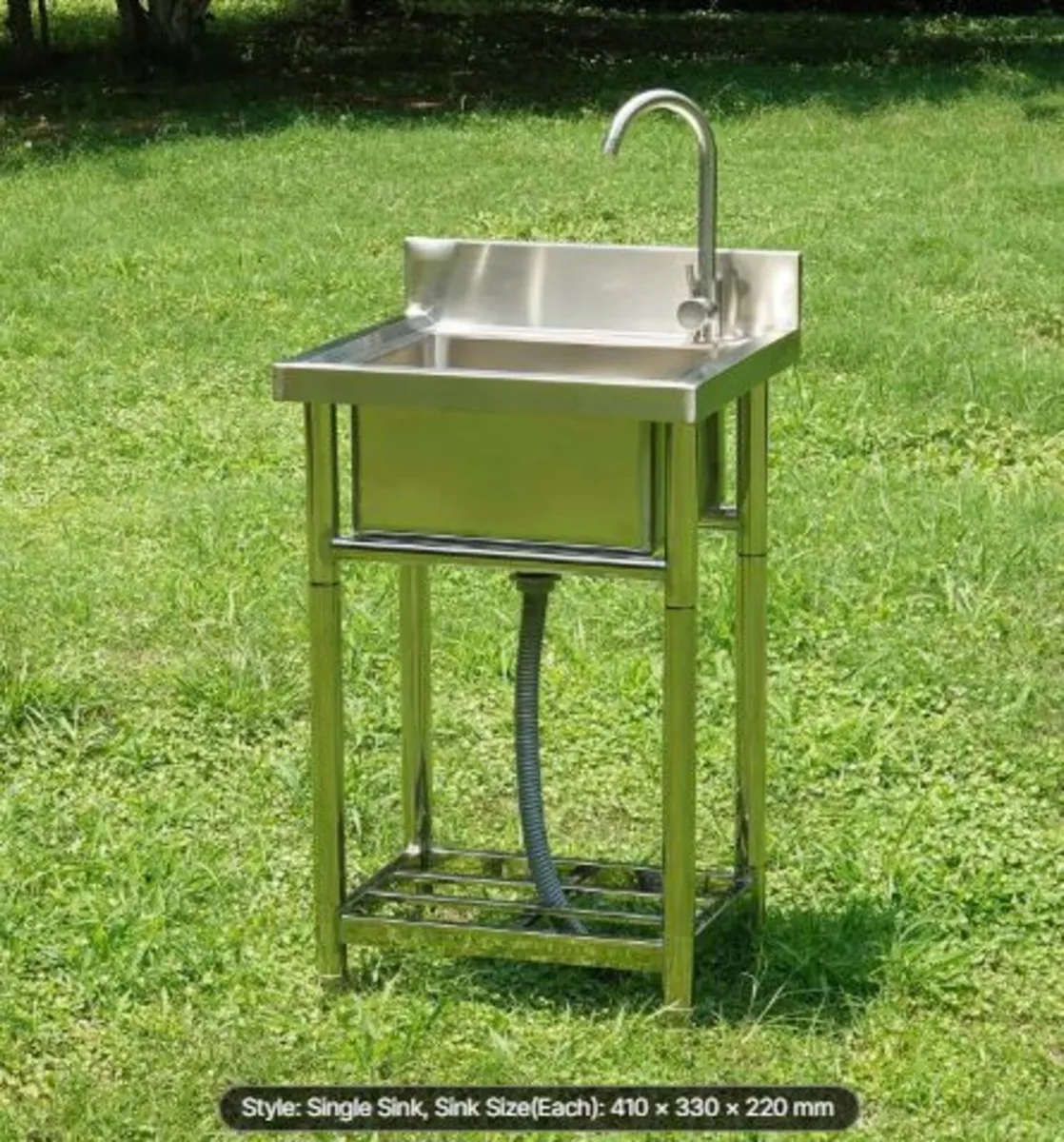 Stainless Steel Utility Sink, 1 Compartment Free - Image 4