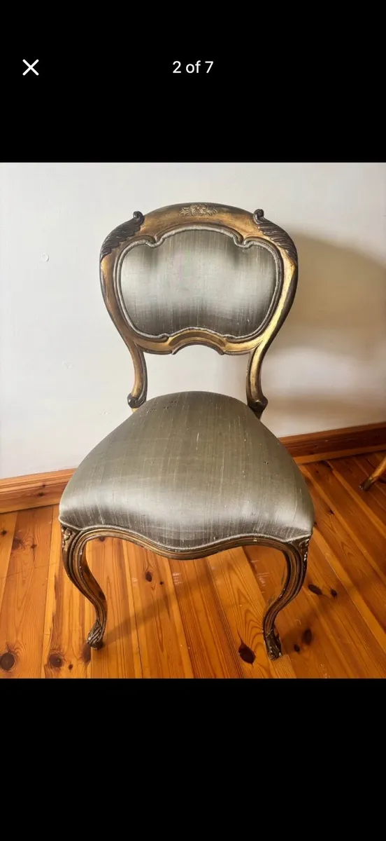 Two Palais De Versailles / French Bedroom Chairs - Image 4