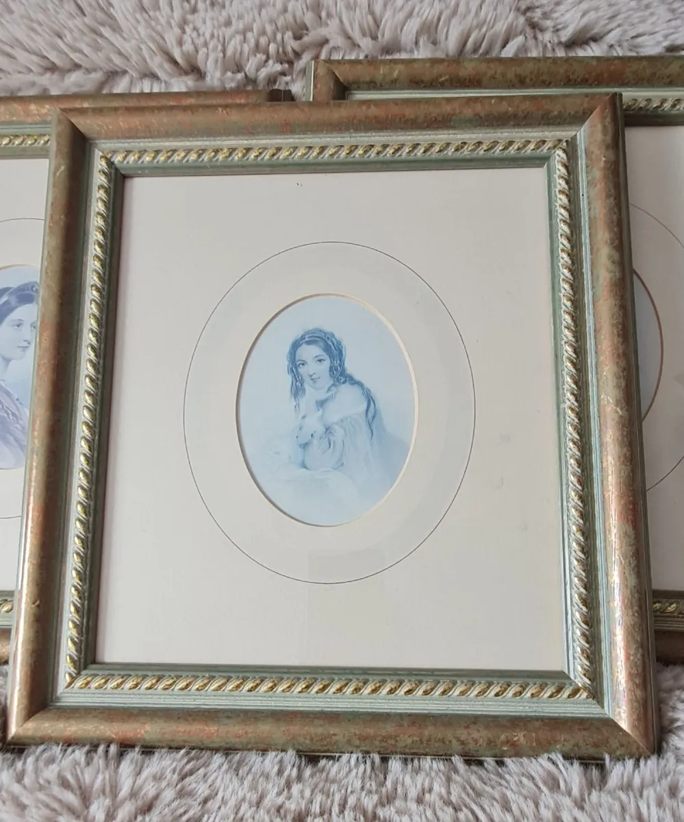 Set of three, Sandringham fine arts victorian lady - Image 1