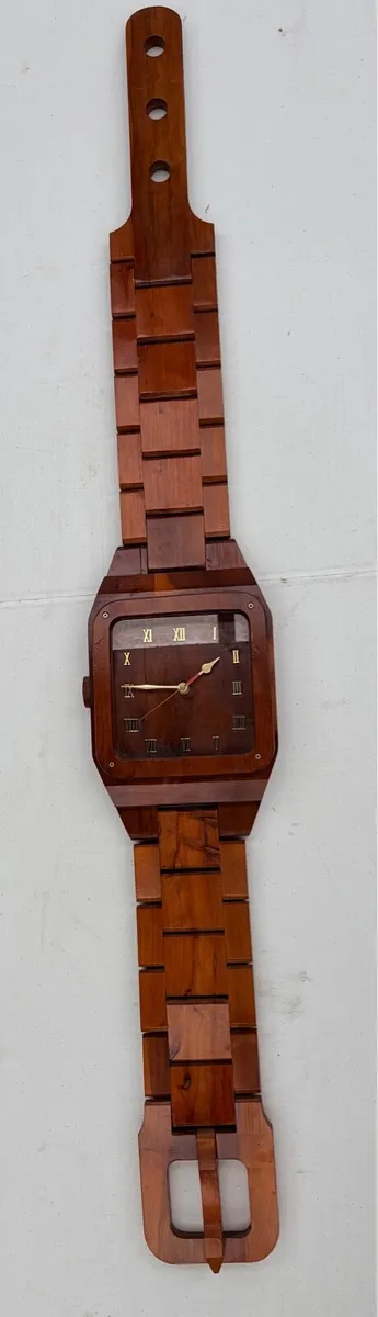 Large handmade clock in shape of watch - Image 3