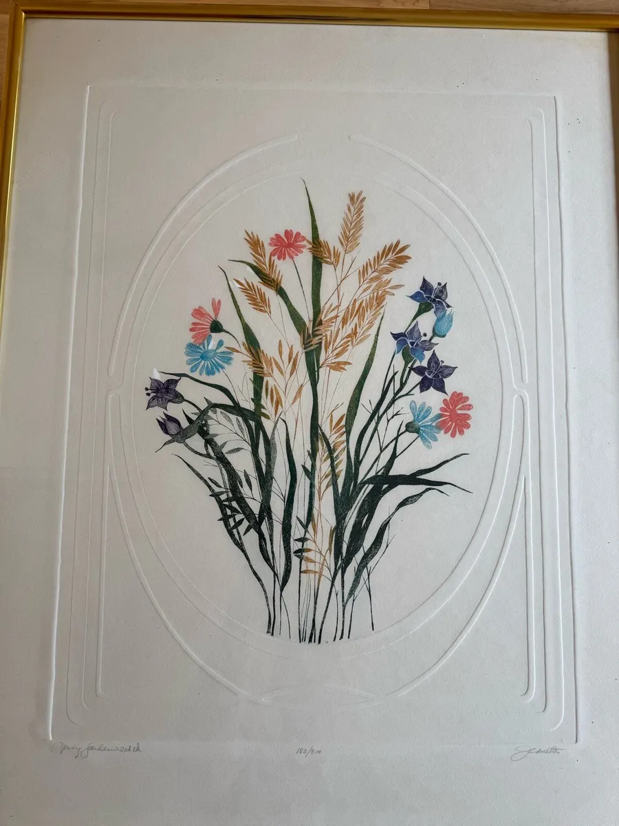 Signed Limited Edition Floral Print – 183/300 - Image 1