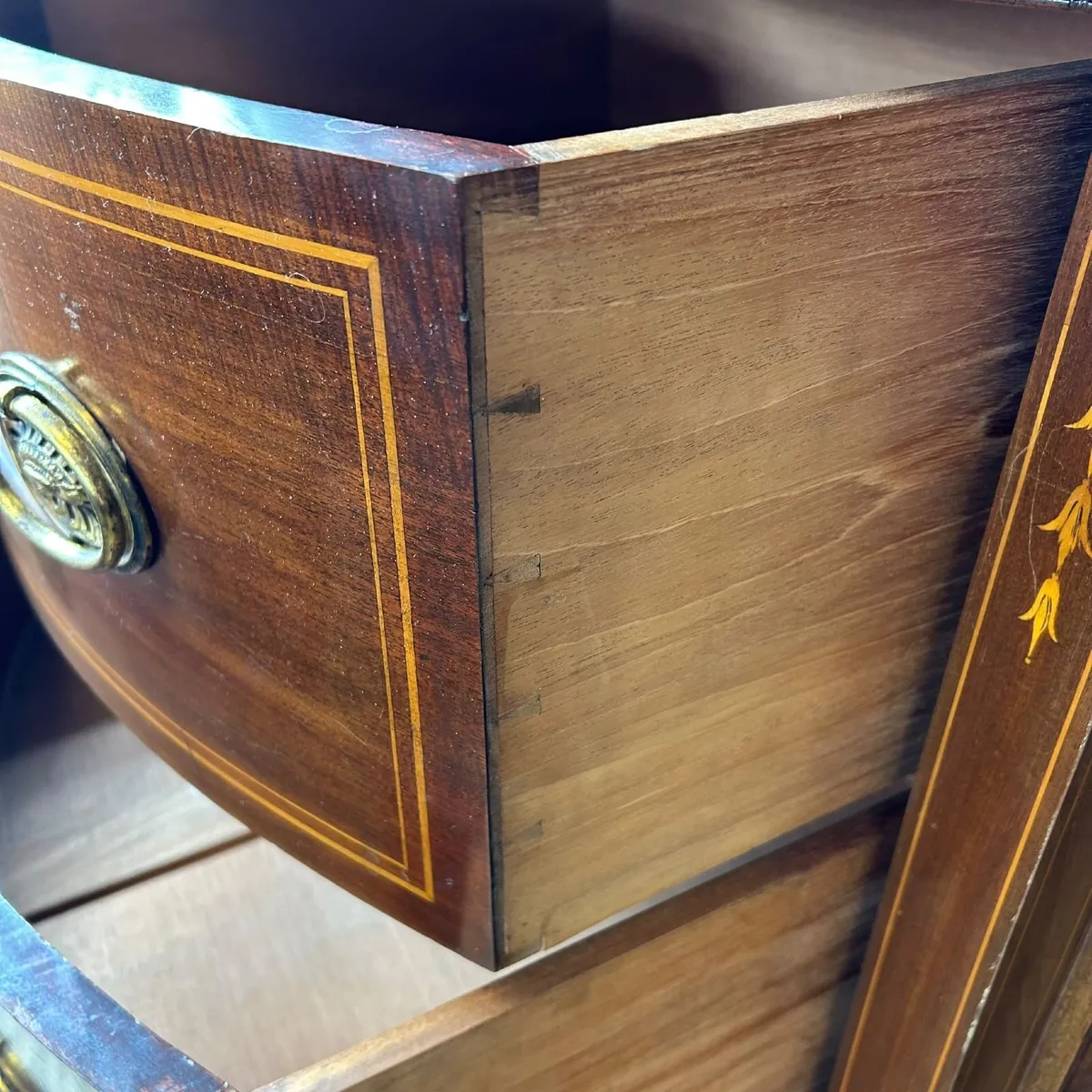 Magnificent Edwardian Sheraton revival wardrobe - Image 4