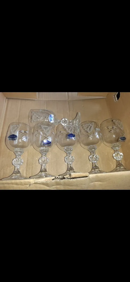 Duiske Glass Sherry/Port Glasses 'Aine' - Image 3