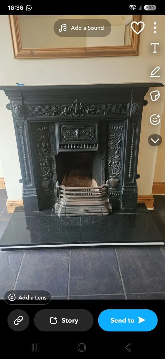 Stone Iron fireplace - Image 2