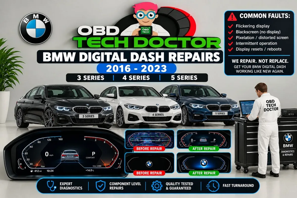 BMW ID7 & ID8 DIGITAL DASH REPAIRS - Image 1
