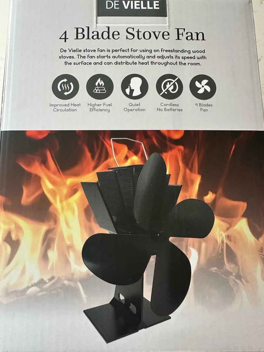 De VIELLE 4 Blade Stove Fan - Image 1