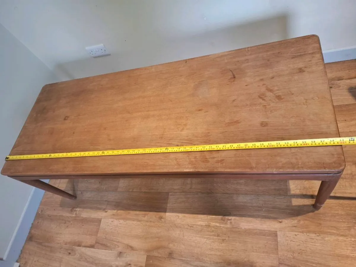 Mid-Century Teak Coffee Table with Extension Leaf - Image 4