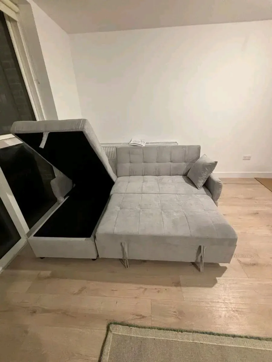 Corner L Shaped Sofa Bed With Storage - Image 4