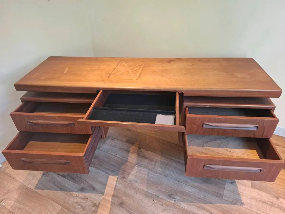 MidCentury G Plan Fresco Teak Dressing Table/ Desk - Image 4