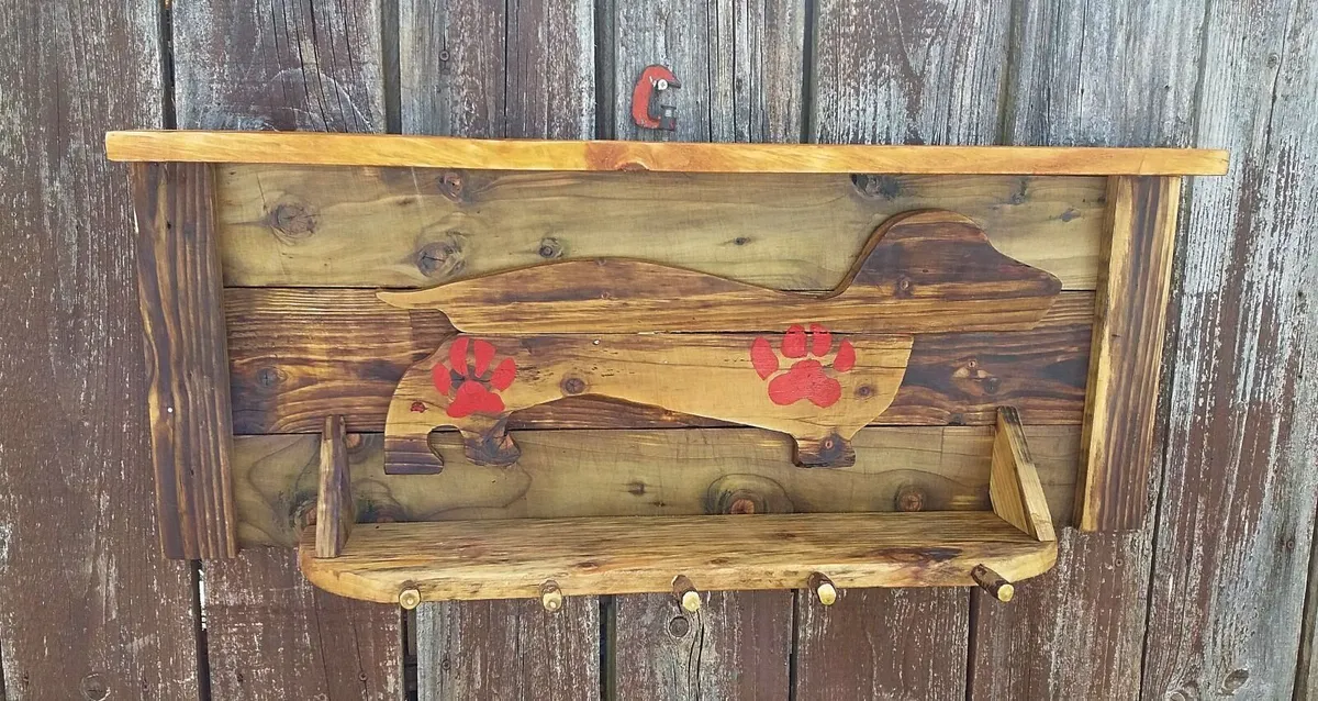 NEW Rustic Dog Station / shelf / organiser - Image 1