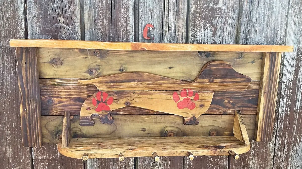 NEW Rustic Dog Station / shelf / organiser - Image 2