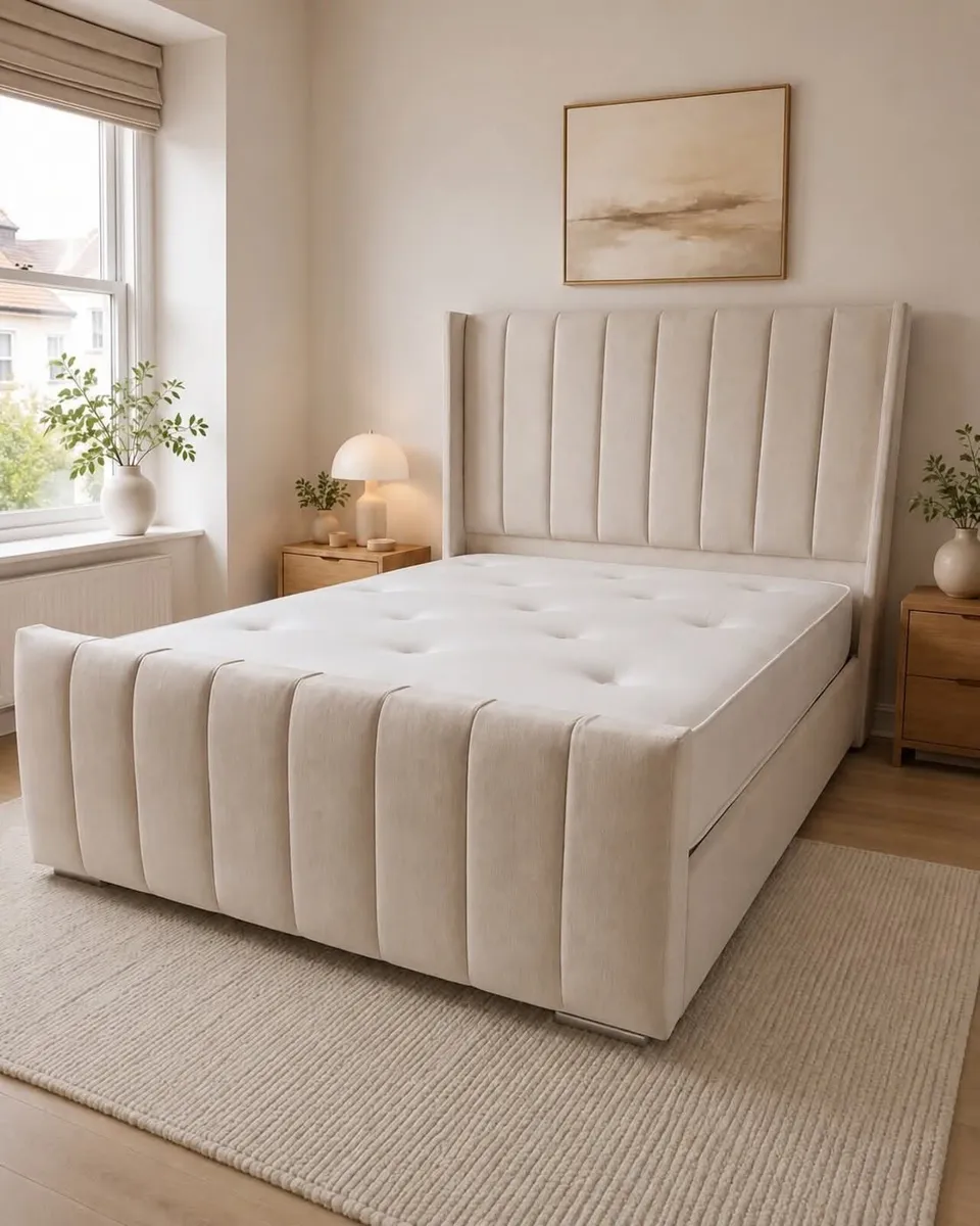 Double & King Size Bed Frames + Mattress Optional - Image 2
