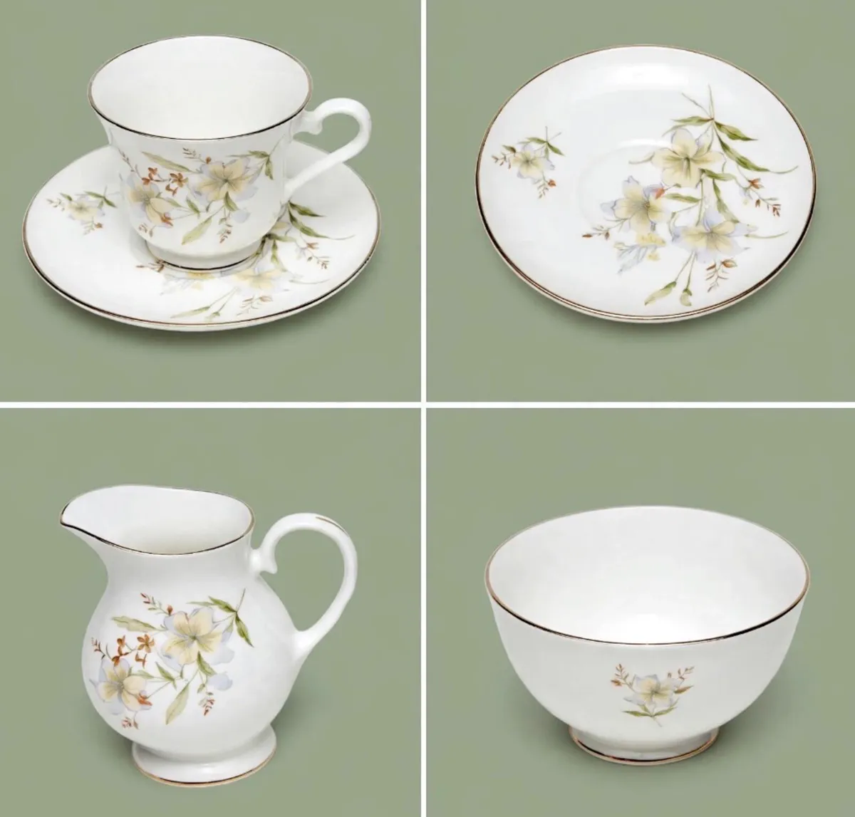 Vintage 21 piece tea set - Image 2