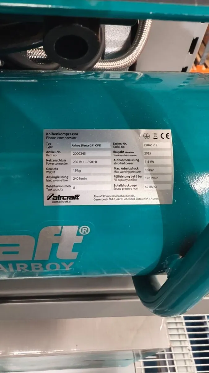 Aircraft Piston compressor AIRBOY SILENCE 241 OF E - Image 3