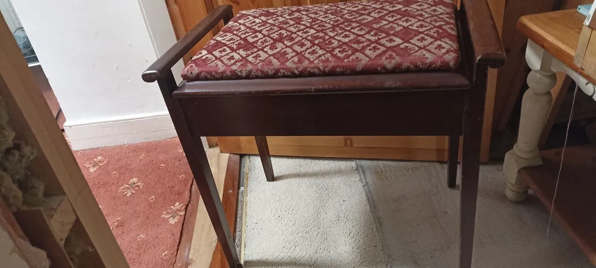 Edwardian Piano Stool - Image 3