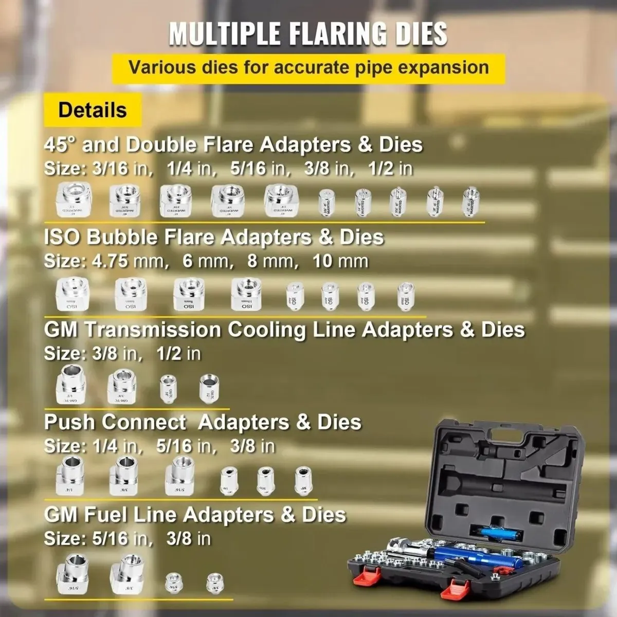 30pcs Hydraulic Flaring Tool Brake Repair Kit - Image 3