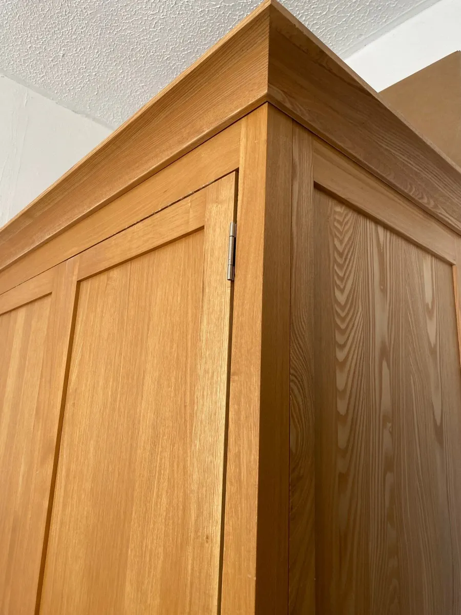 Solid Oak Wardrobe, Large - Image 2