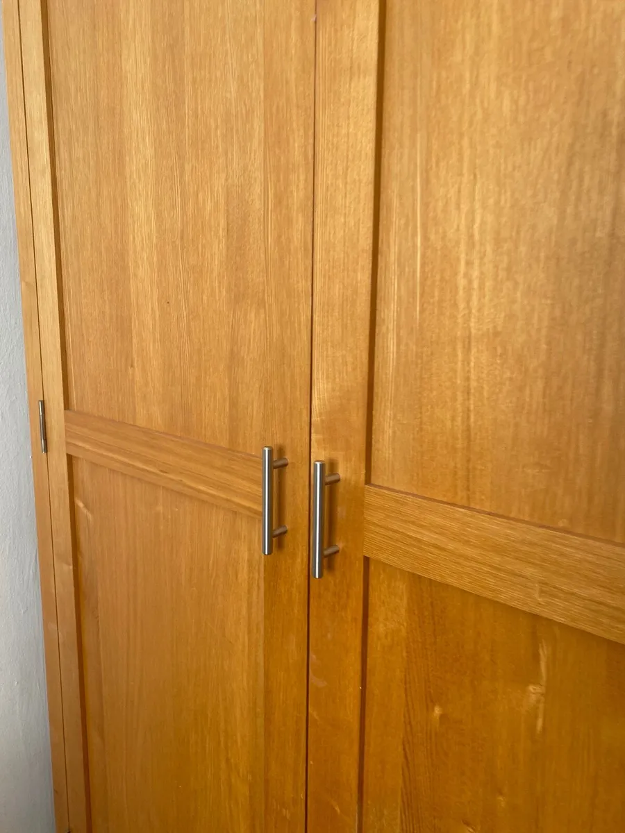 Solid Oak Wardrobe, Large - Image 3