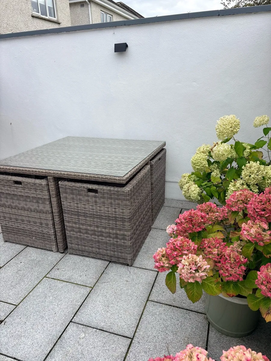 Rattan Square Garden Furniture Set - Image 1