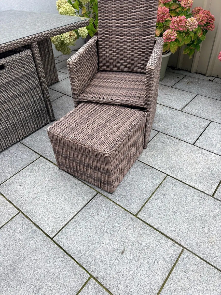Rattan Square Garden Furniture Set - Image 3