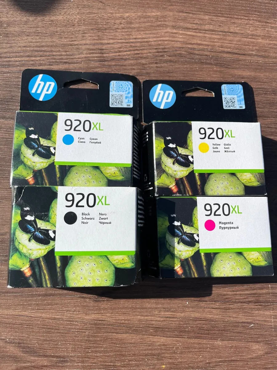 Set of HP 920XL Colour Ink Cartridges - Image 1