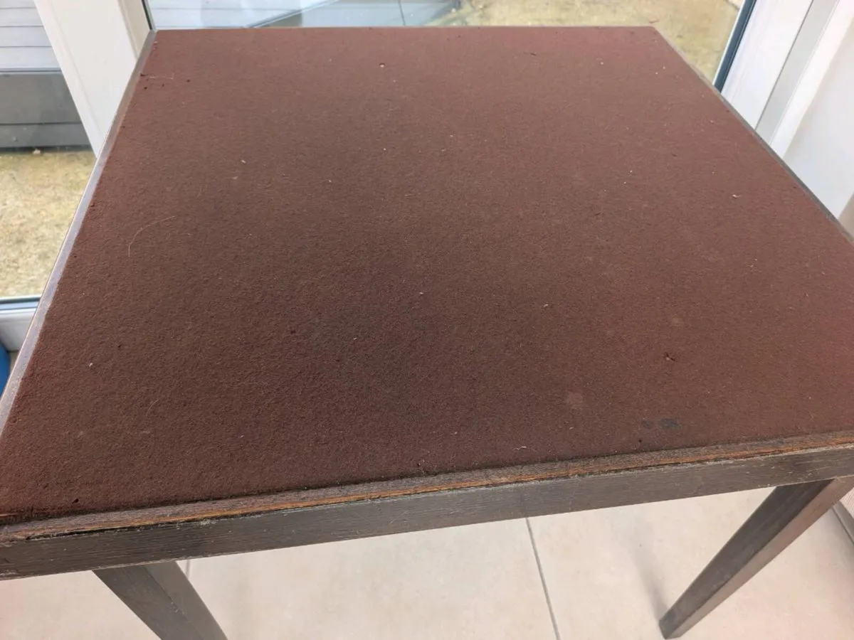 Vono Antique Folding Game Table - Image 3