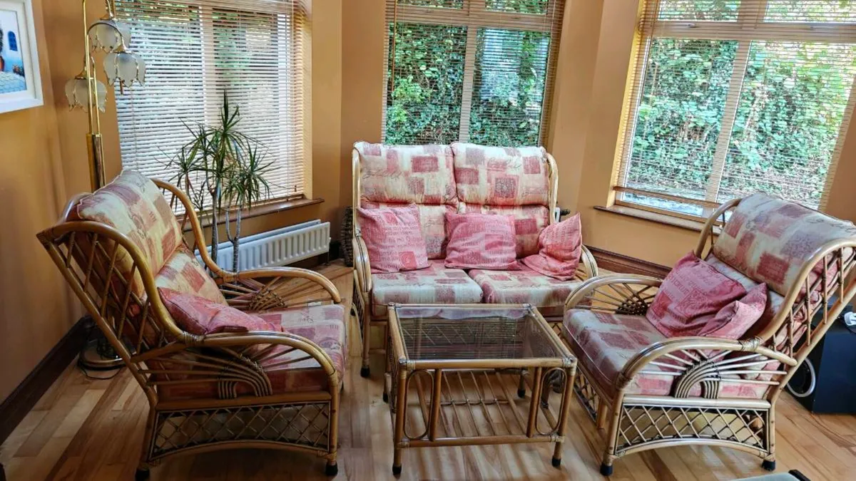 Sunroom Conservatory Wicker Set - Image 1