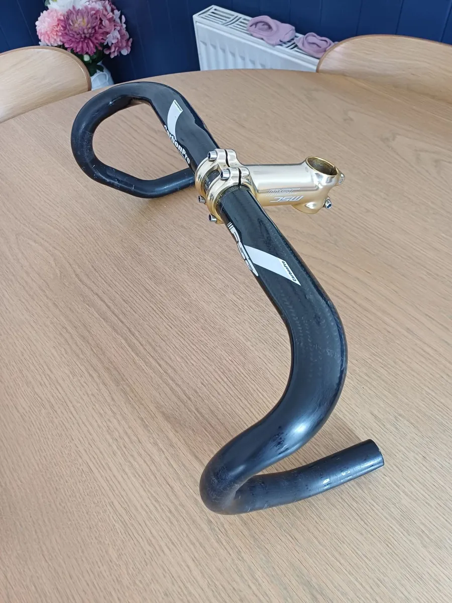 FSA Carbon Drop Bars &   MSA Alloy Stem - Image 3