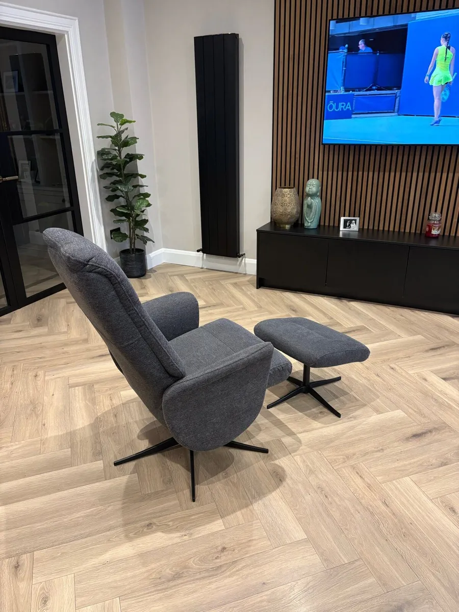 Chair & foot stool - Image 3