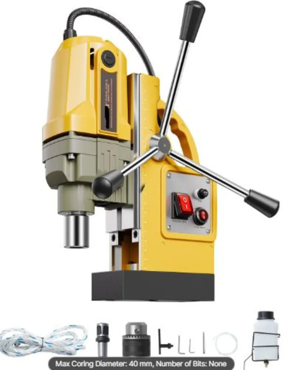 Magnetic Drill,1400W Motor 1.6 in Boring Diameter - Image 2