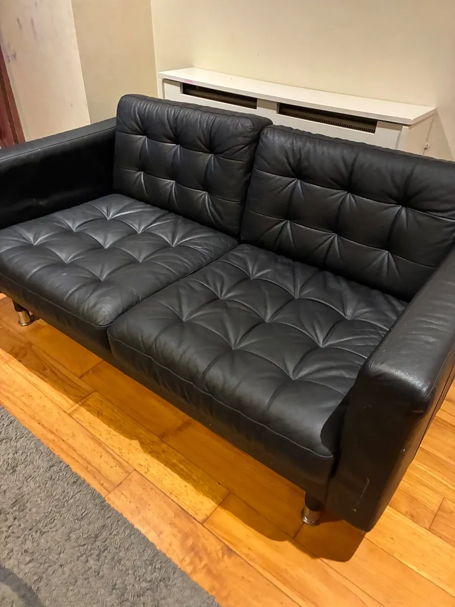 2 black Ikea sofas - FREE - Image 1