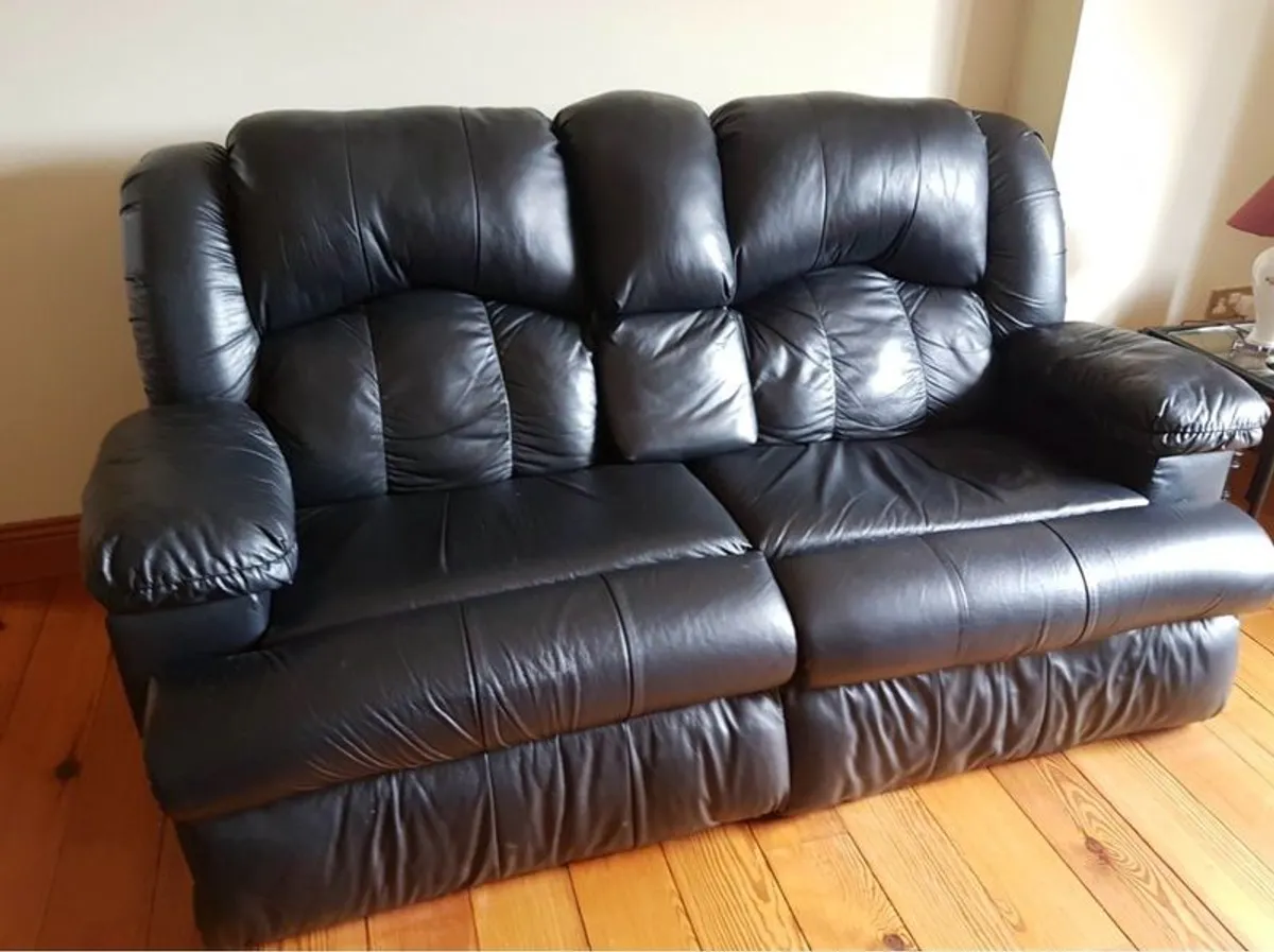 Leather Recliner Couch x 2