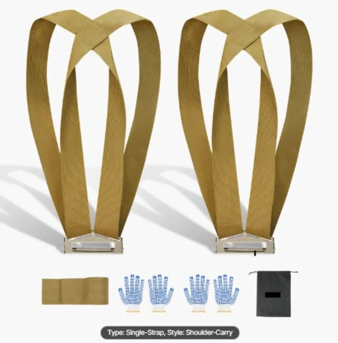 Moving Straps, Supports up to 453.6 kg, 2-Person - Image 1