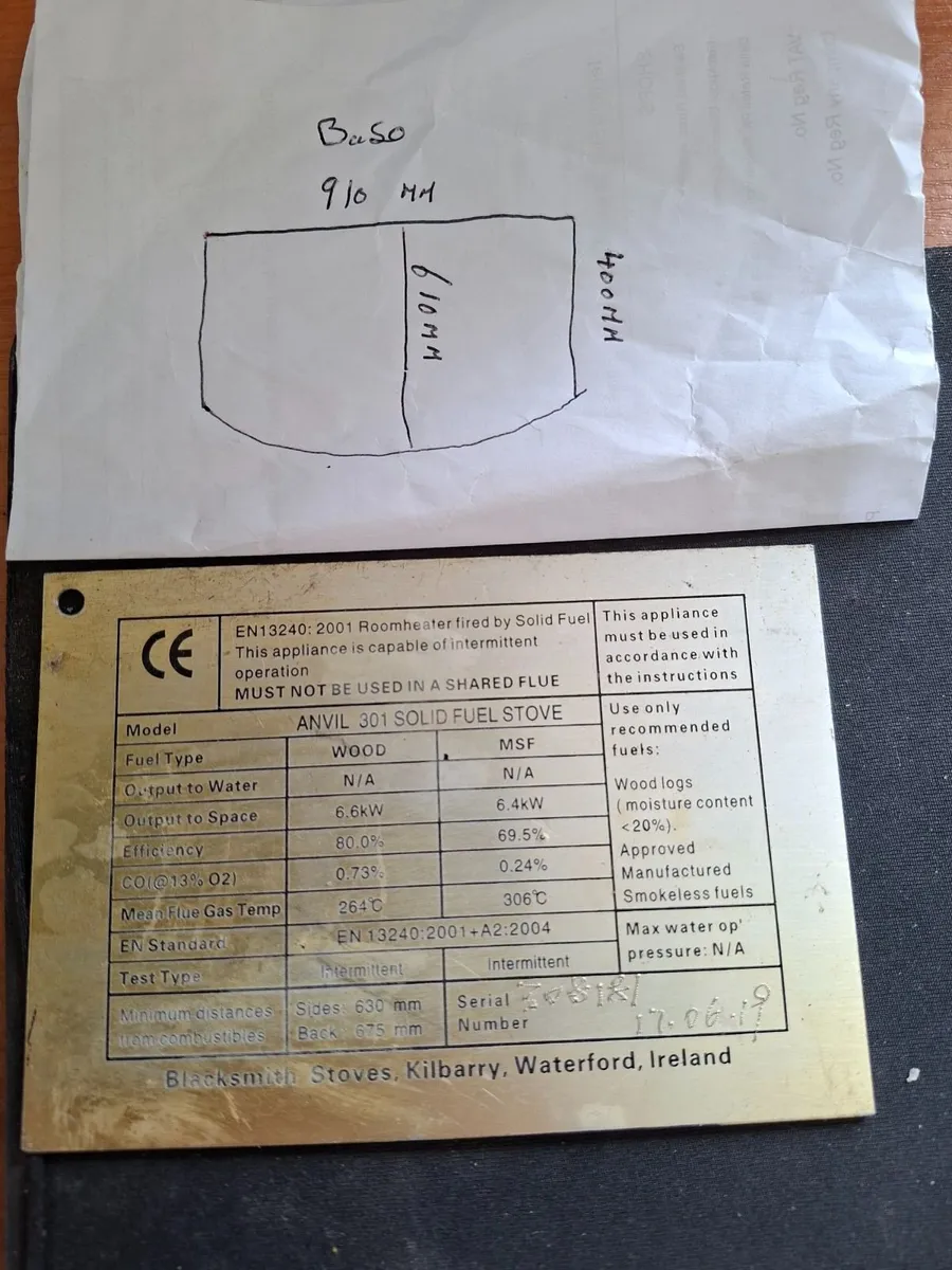 Wood Burning Stove and Base - Image 1