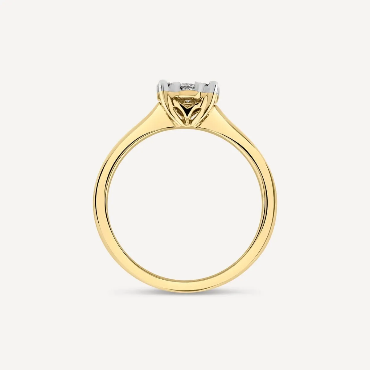 9ct Yellow Gold Engagement Ring- Never Worn - Image 2