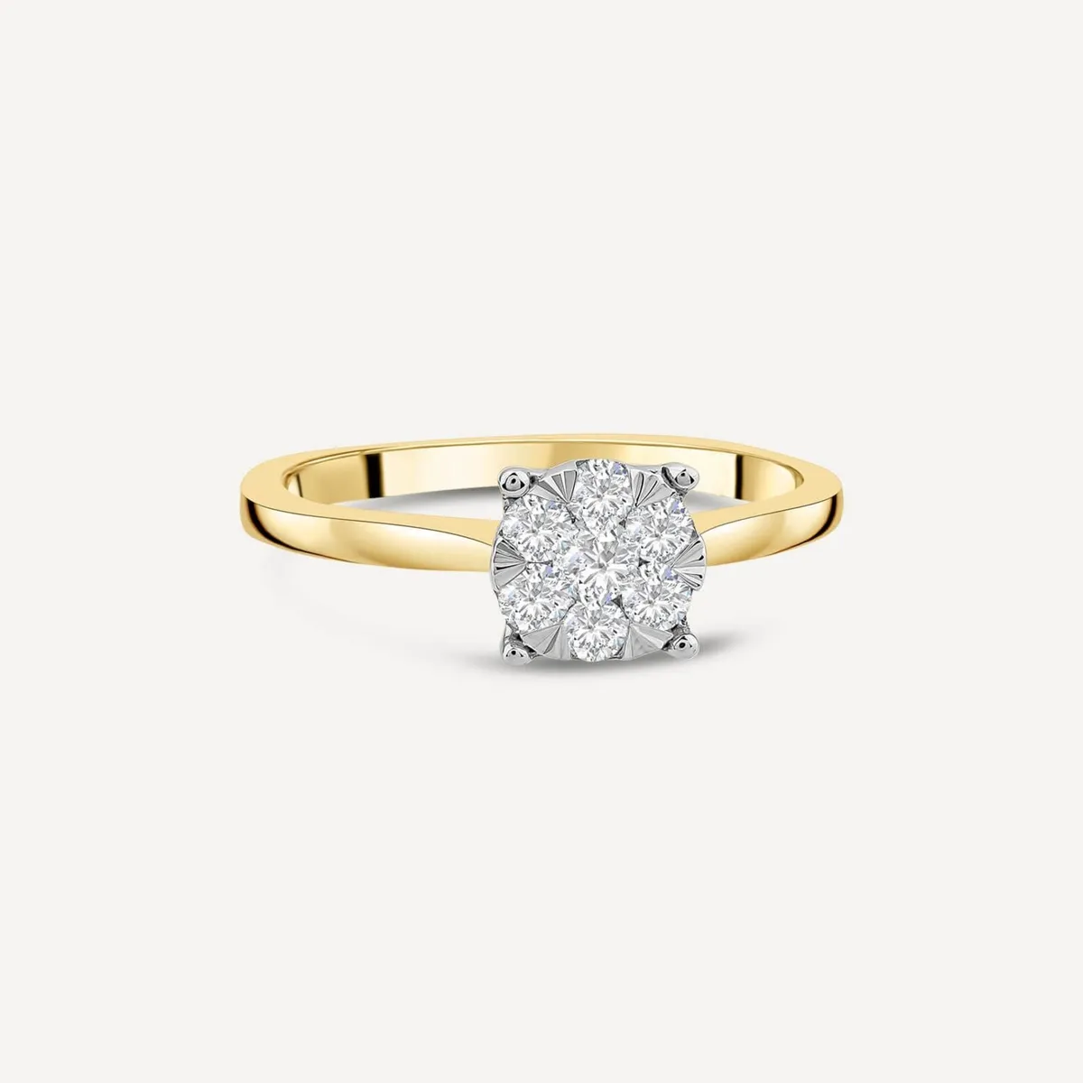9ct Yellow Gold Engagement Ring- Never Worn - Image 1
