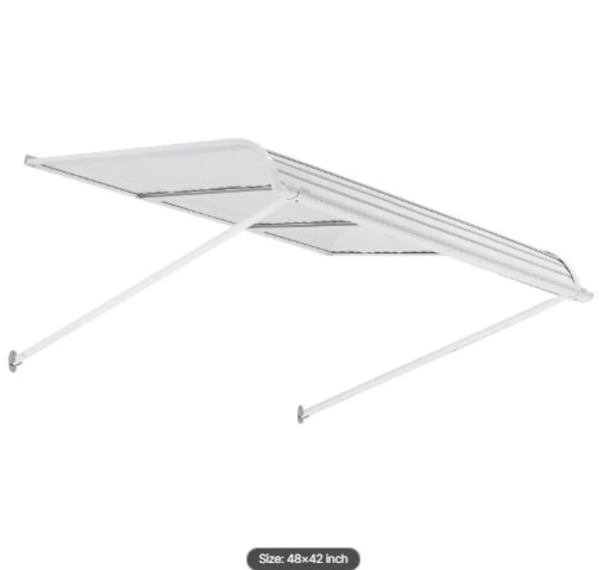 Aluminum Awning 48 x 42 in, Durable Window Awning - Image 4