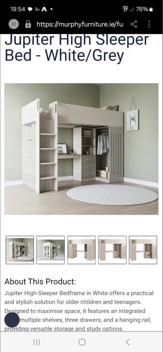High sleeper bed - Image 1