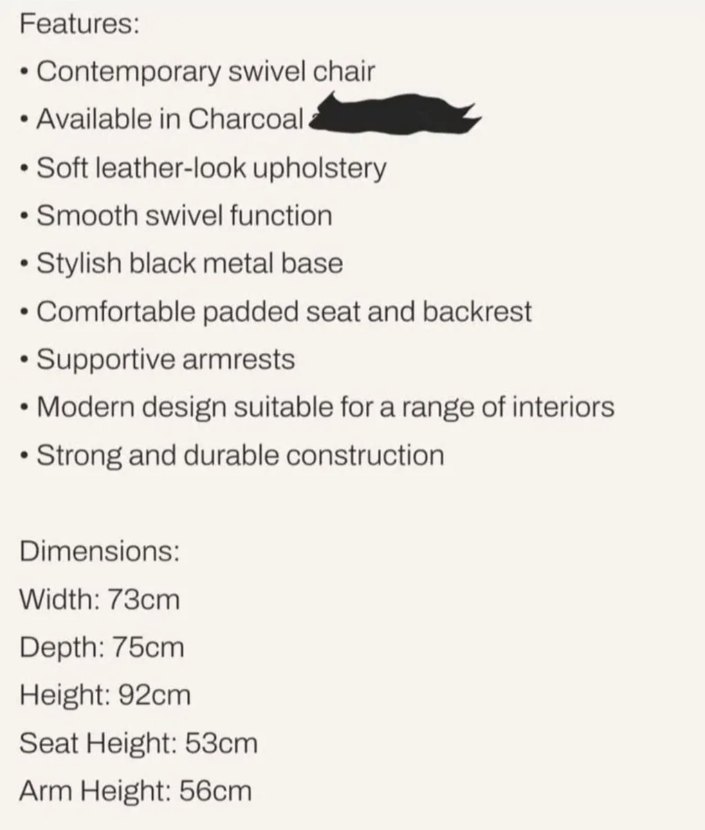 Swivel Chair - Image 3