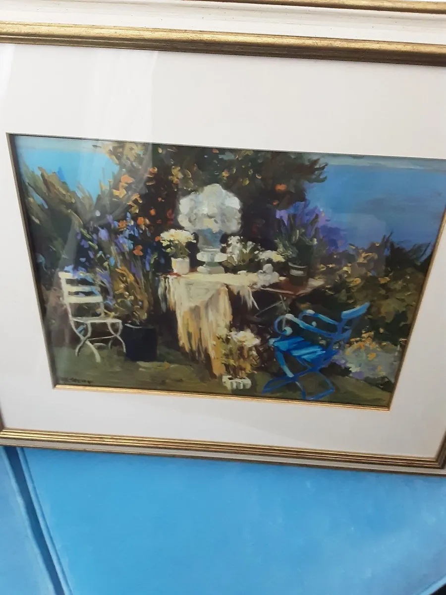 Blue door picture in frame - Image 3