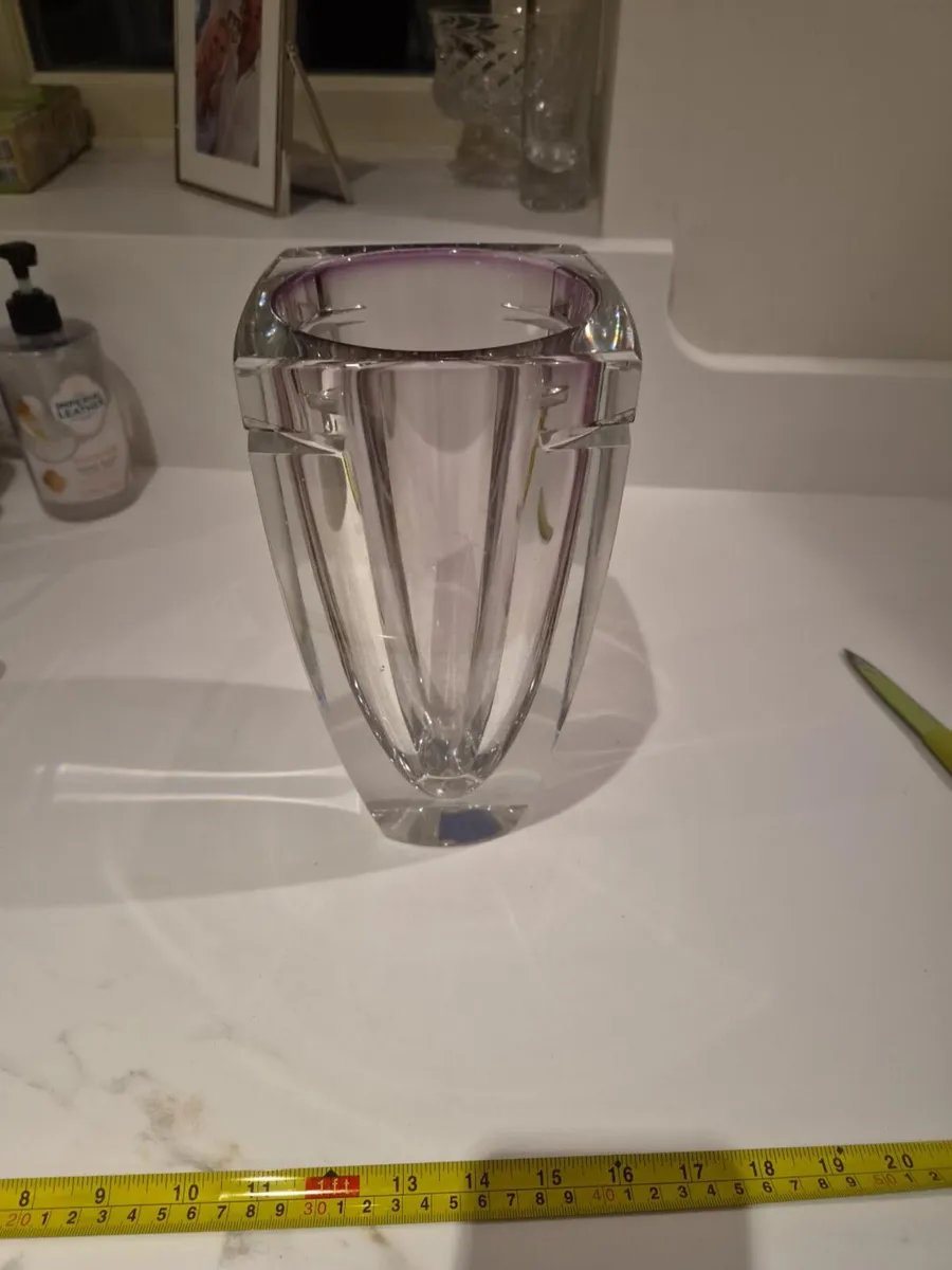 Waterford Crystal Metra Amethyst 10” Vase