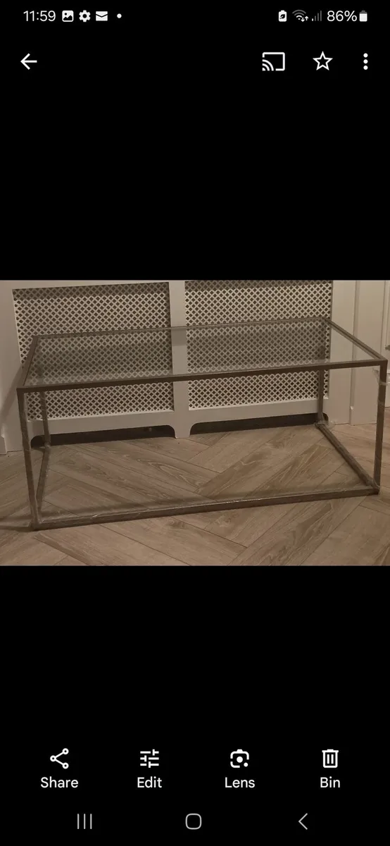 Glass coffee table - Image 4