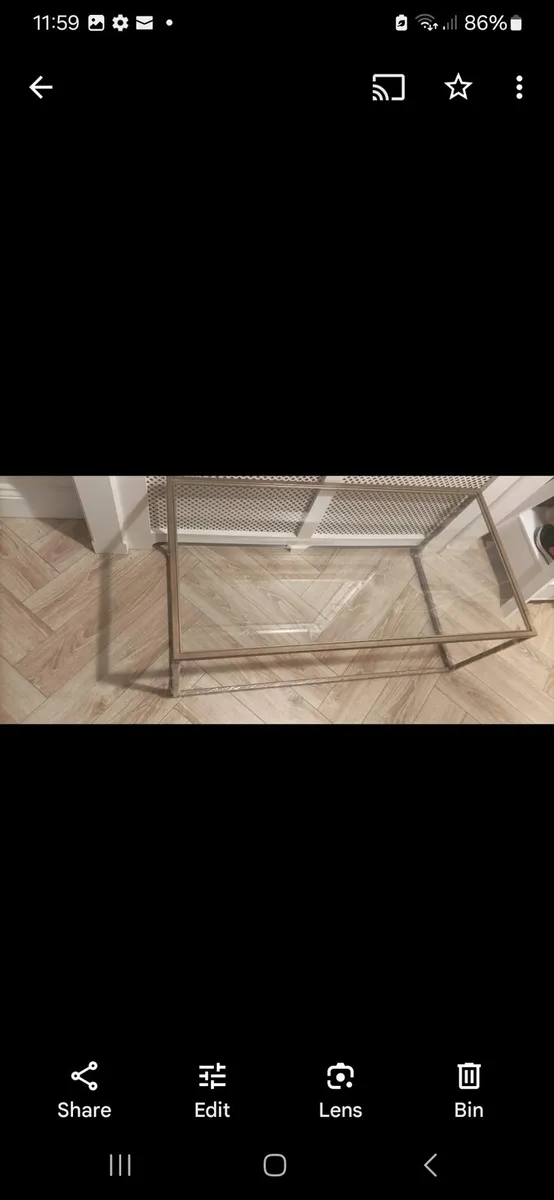 Glass coffee table - Image 1