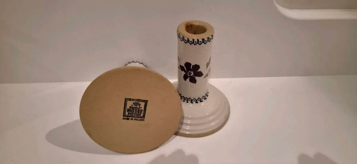 Vintage Nicholas Mosse Clematis Candlesticks–Pair - Image 2