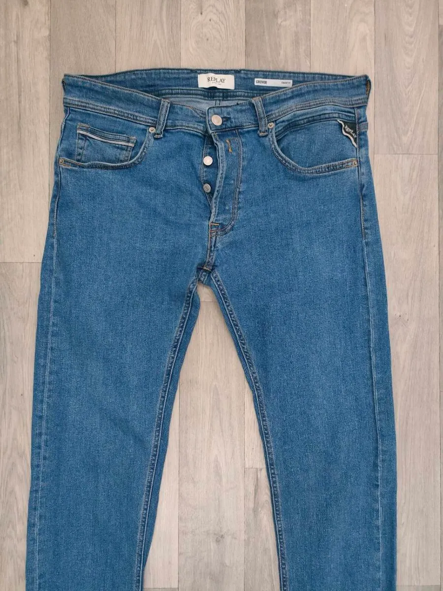 Replay Grover Straight Fit Jeans Mens W35 L31 - Image 2
